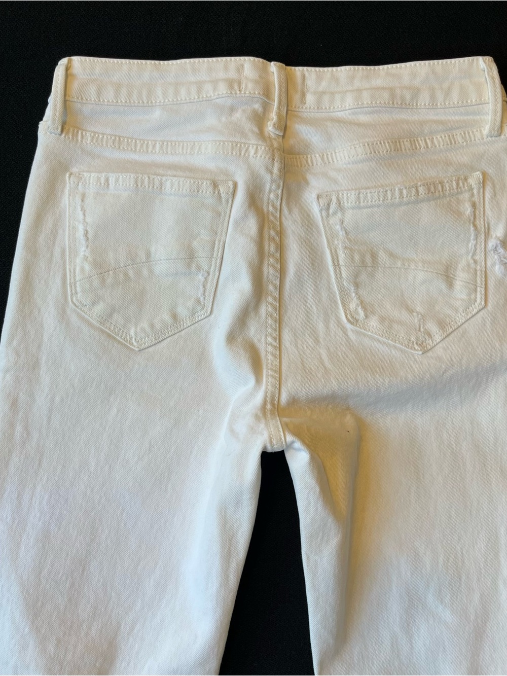 Driftwood jeans 26 Gizelle Girlfriend slim fit Ivory Embroidered floral Mid rise - Picture 10 of 11